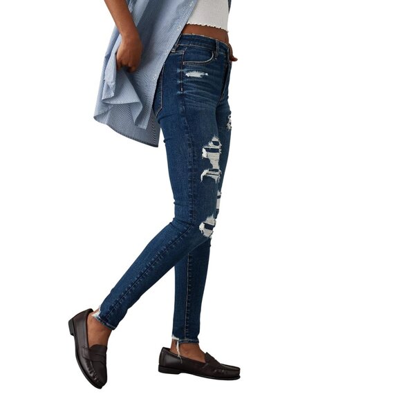 American Eagle Outfitters Denim - AE Ne(x)t Level Stretch Curvy High Waisted Distressed Jegging Size 4